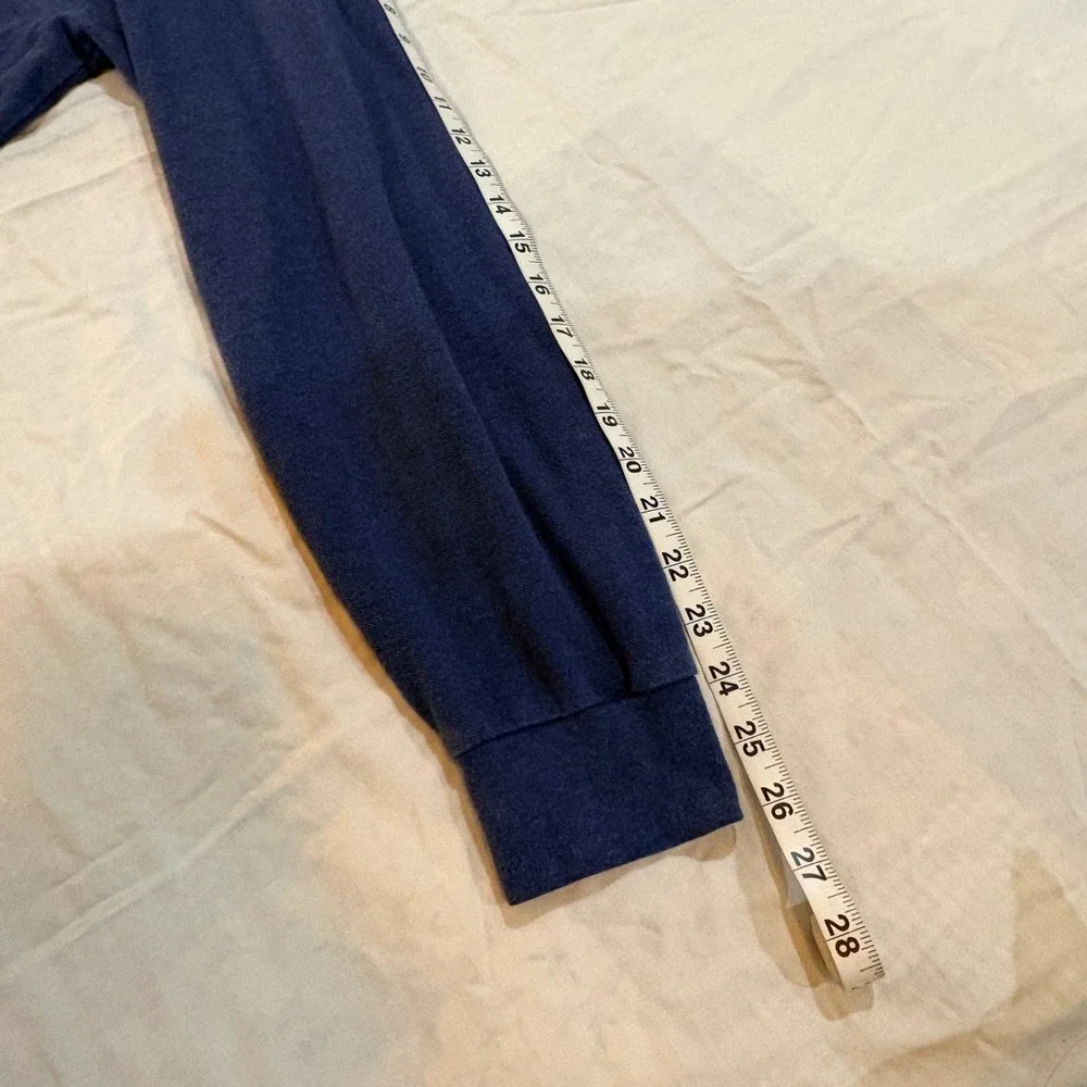 Polo‎ Ralph Lauren Mens Blue Long Sleeve Cotton Polo Shirt Yellow Pony Logo L